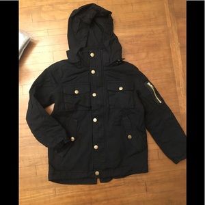 Boys utility army twill jacket